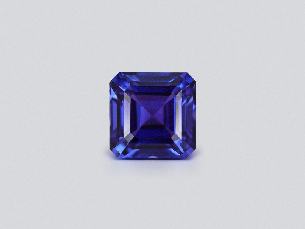 Intense blue asscher cut tanzanite 11.53 carats, Tanzania Image №1