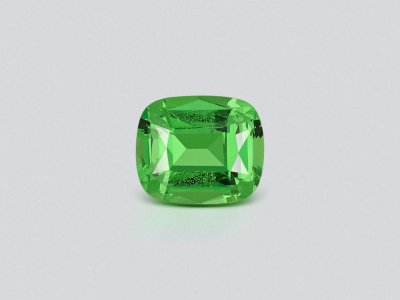 Intense Green tsavorite garnet in cushion cut 1.22 carats, Tanzania photo