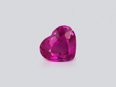Unheated ruby heart shape 0.60 carats, Burma (Mogok)  photo
