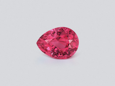 Spinel Mahenge Vivid Pink Red pear cut 3.09 carats, Tanzania photo