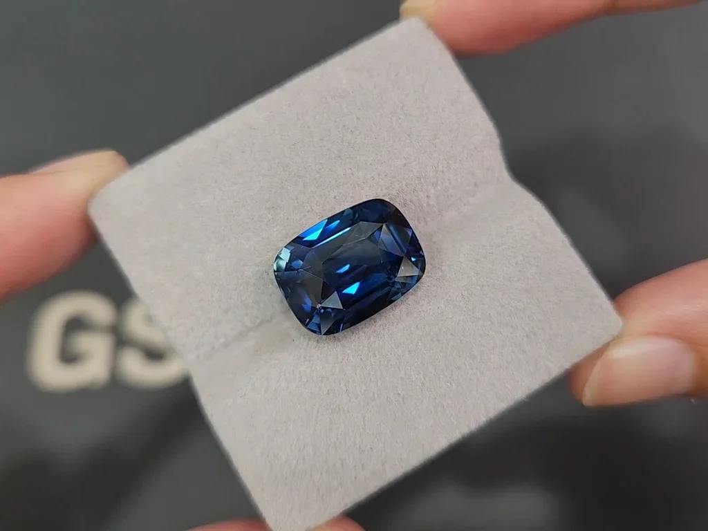 Unheated sapphire Teal cushion cut 14.09 carats, Sri Lanka (GRS) Image №4