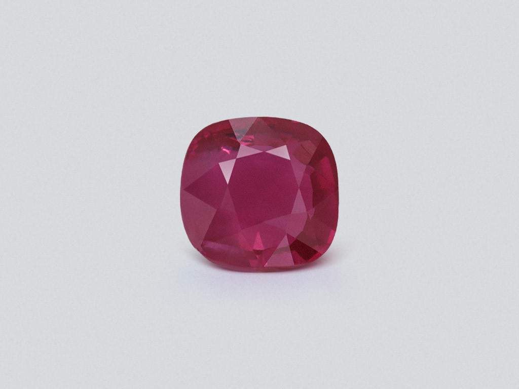 Unheated ruby Pigeon blood cushion cut 0.37 carats, Burma  Image №1