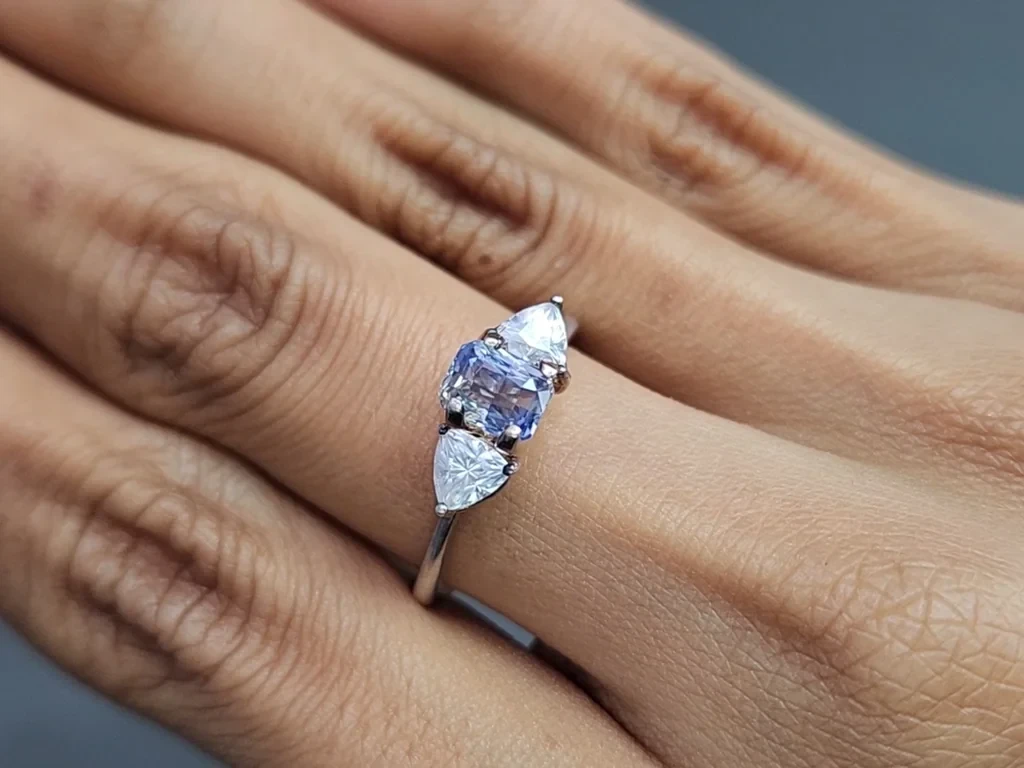 Unheated sapphire Bi-color radiant cut 1.14 carats, Madagascar Image №5