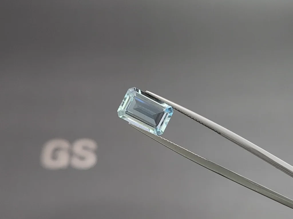 Aquamarine octagon cut 3.32 carats, Madagascar  Image №3