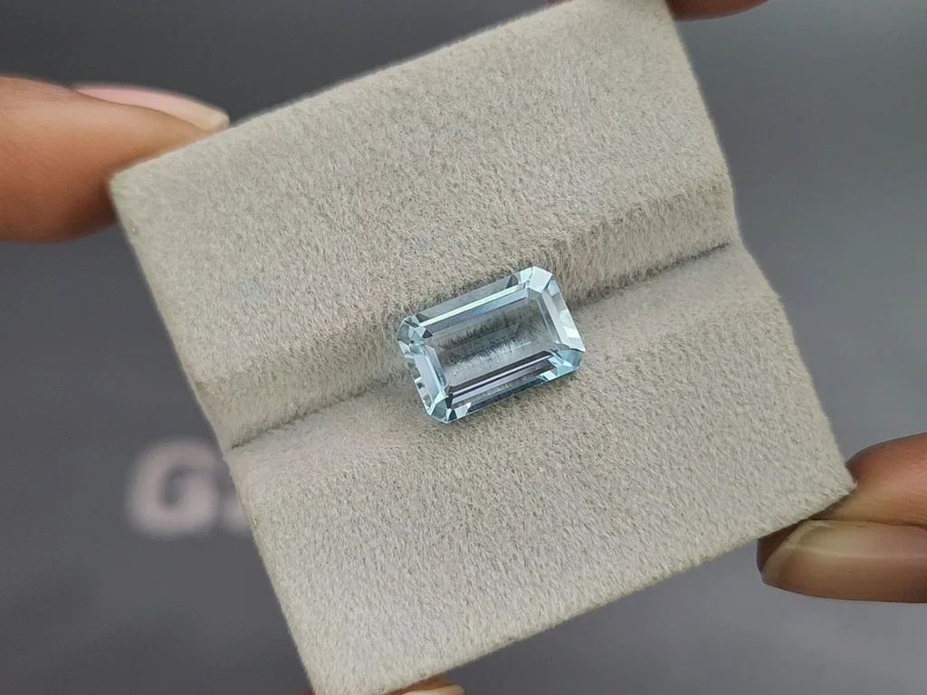 Aquamarine octagon cut 3.32 carats, Madagascar  Image №4