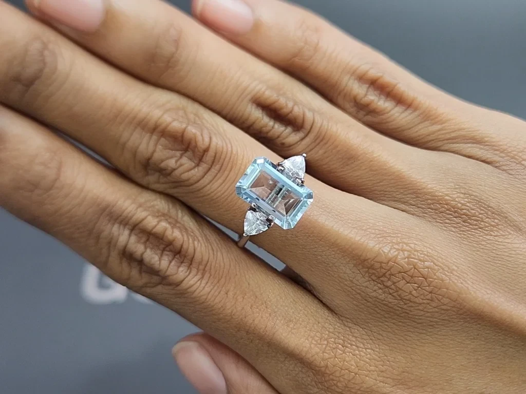 Aquamarine octagon cut 3.32 carats, Madagascar  Image №5