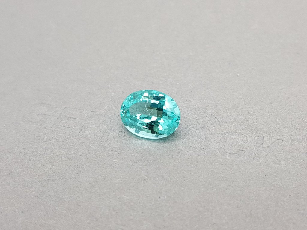 Pure Paraiba blue tourmaline from Mozambique 3.99 ct Image №2