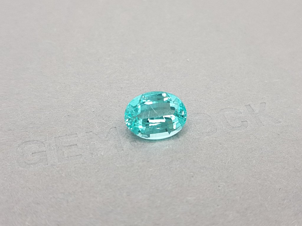 Pure Paraiba blue tourmaline from Mozambique 3.99 ct Image №3