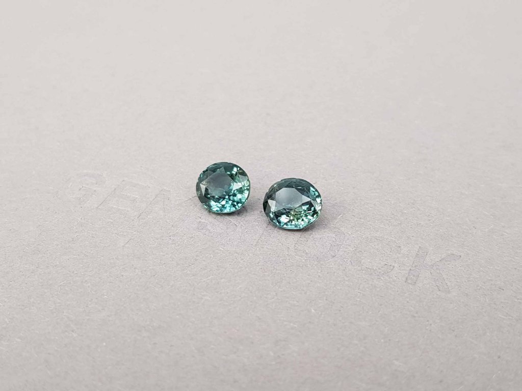 Pair of unheated sapphires 3.15 ct oval cut, Madagascar Image №3