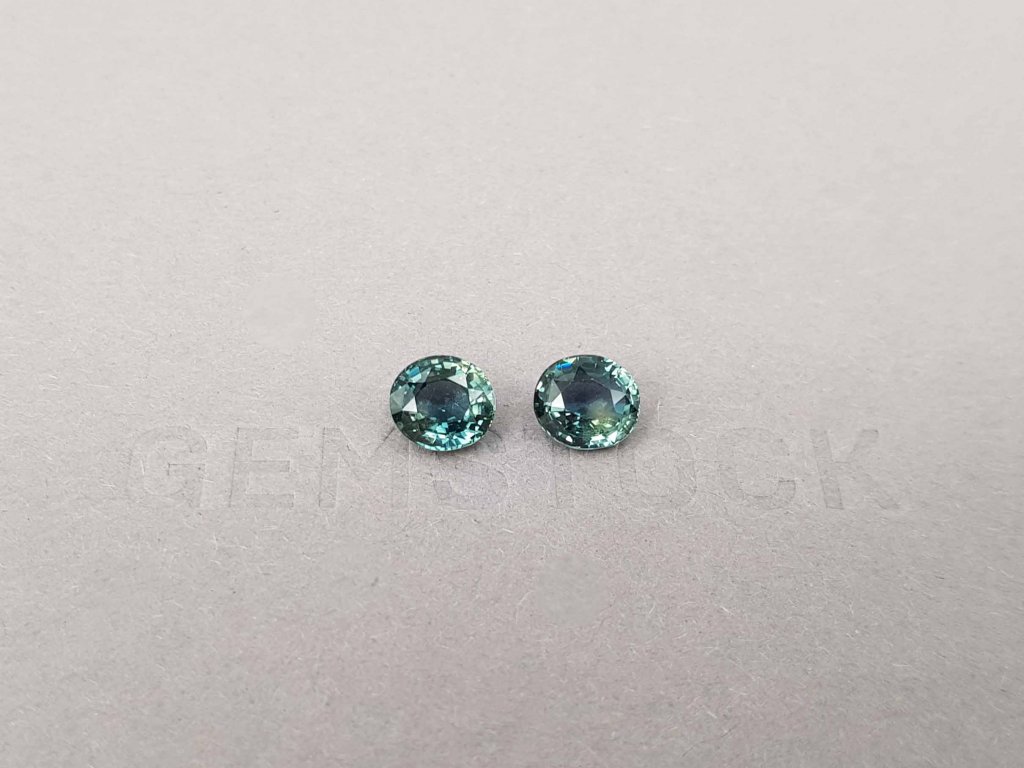 Pair of unheated sapphires 3.15 ct oval cut, Madagascar Image №1
