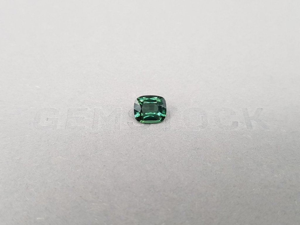 Unheated teal cushion cut sapphire 1.36 ct, Madagascar Image №2