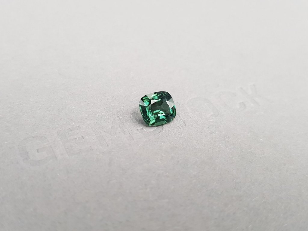 Unheated teal cushion cut sapphire 1.36 ct, Madagascar Image №3
