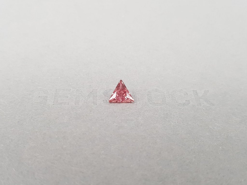 Unheated Padparadscha sapphire cut trillion 0.64 carats, Sri Lanka Image №1