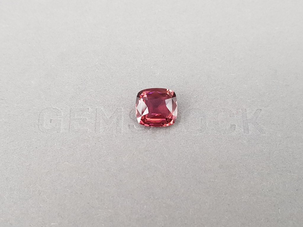 Orange-red cushion cut rubellite 2.59 ct, Africa Image №1