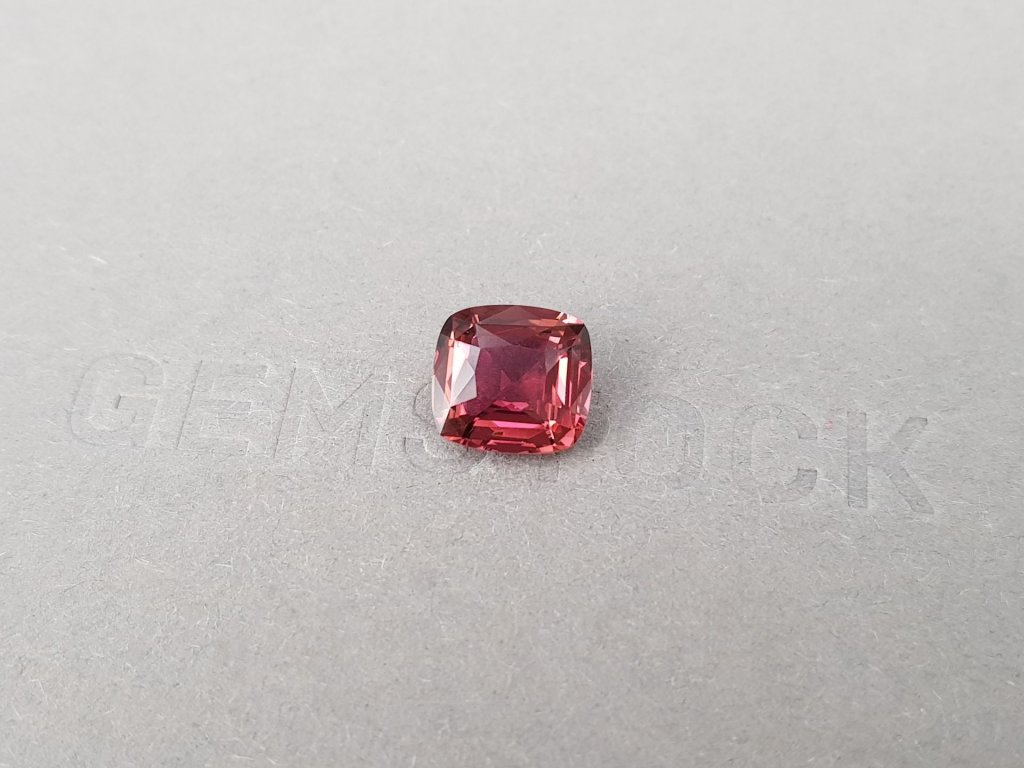 Orange-red cushion cut rubellite 2.59 ct, Africa Image №3