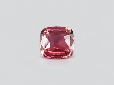 Orange-red cushion cut rubellite 2.59 ct, Africa photo