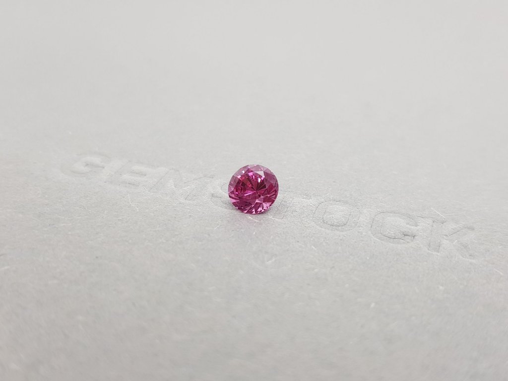 Rhodolite garnet, circle cut, 1.03 carats, Sri Lanka Image №3