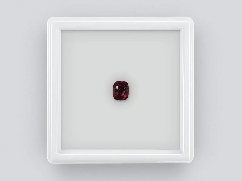 Cushion Cut Red Spinel 0.68ct Burma  Image №1