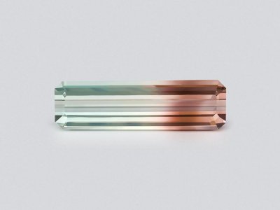 Octagon cut bi-color or watermelon tourmaline 23.84 Carats  photo