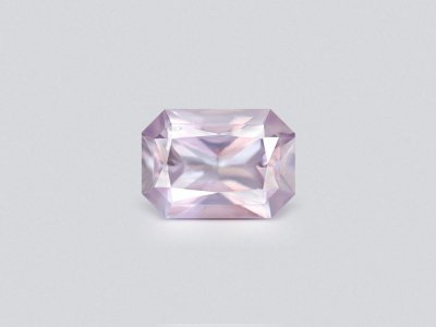 Untreated baby pink sapphire in radiant cut 1.00 carat, Madagascar photo
