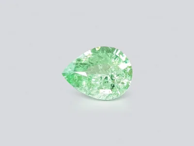 Green Paraiba tourmaline in pear cut 1.43 carats, Mozambique photo