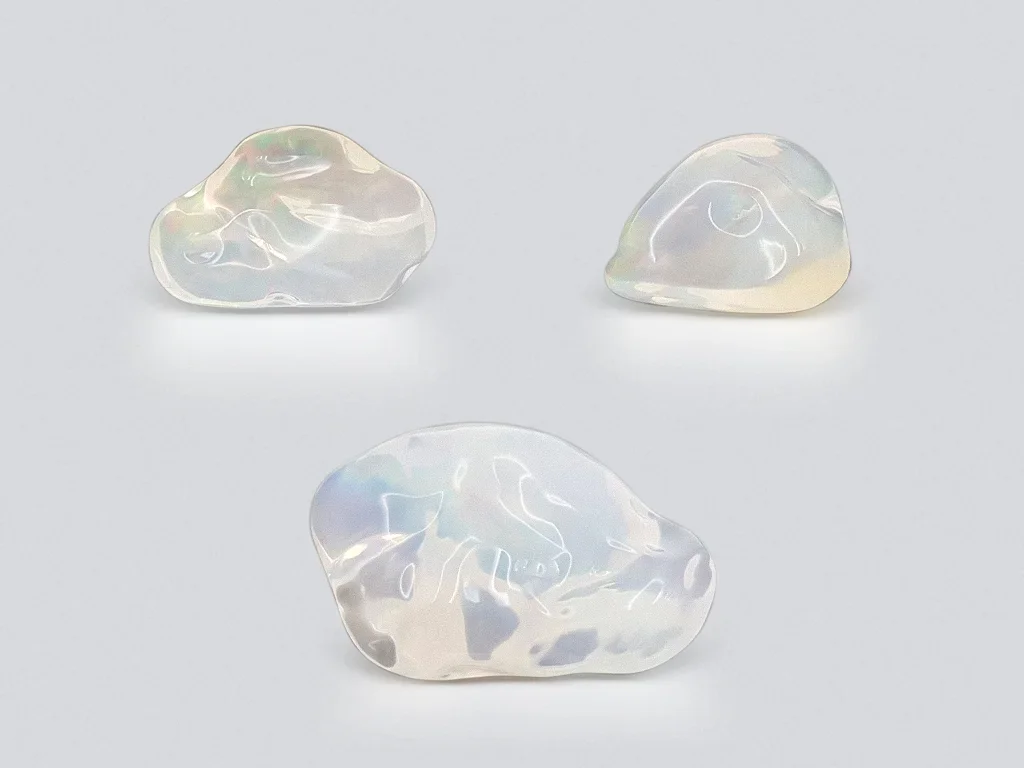 Mexican water opal set in fancy cut 44.85 carats Image №1