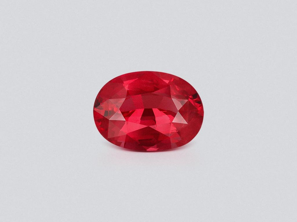 Spinel Mahenge Vivid orange-red oval cut 2.04 carats, Tanzania  Image №1