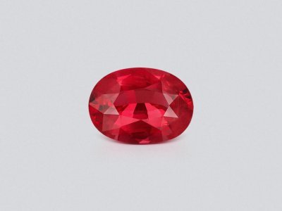 Spinel Mahenge Vivid orange-red oval cut 2.04 carats, Tanzania  photo