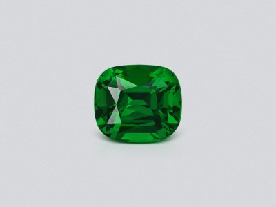 Vivid Green tsavorite garnet in cushion cut 2.25 carats, Tanzania photo