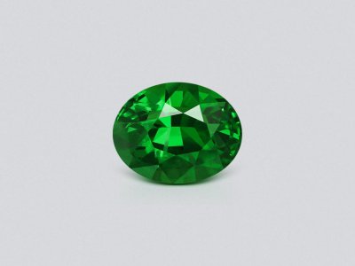 Tsavorite garnet Vivid Green oval cut 1.02 carats, Tanzania photo