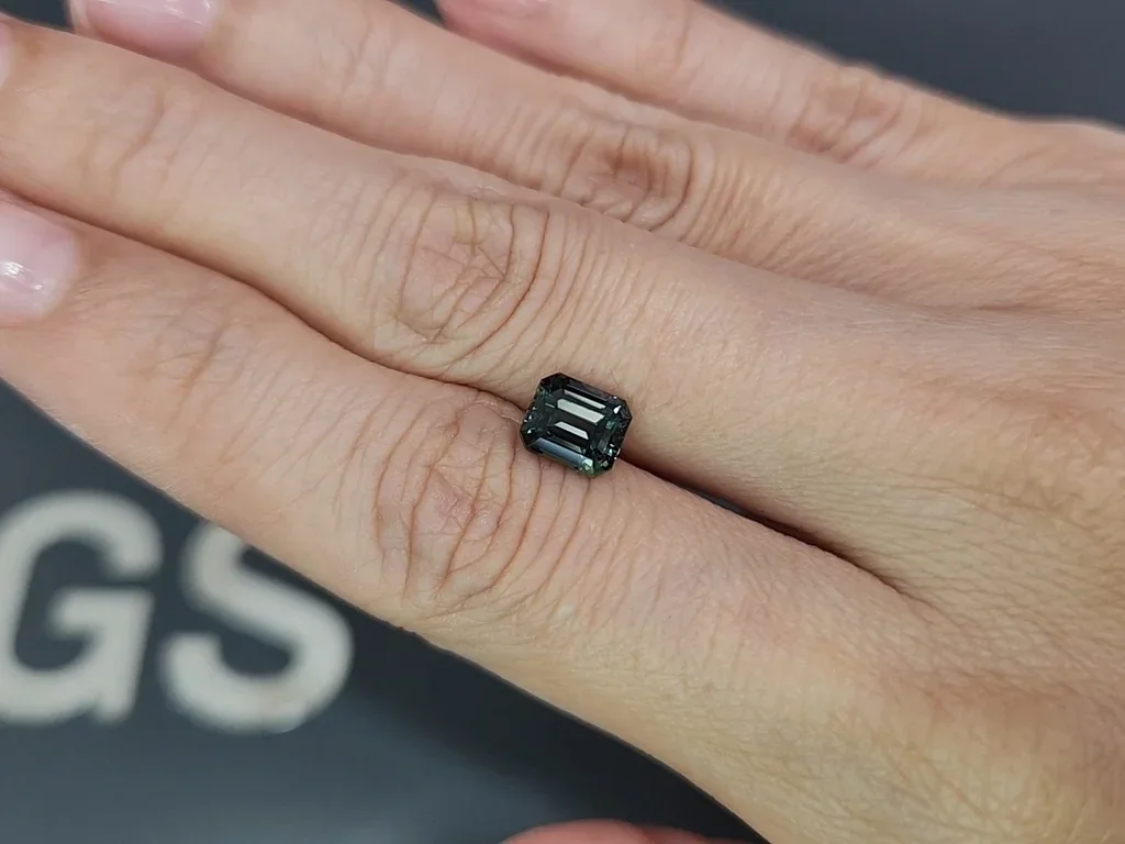 Unheated sapphireTeal octagon 2.07carats, Sri Lanka Image №2