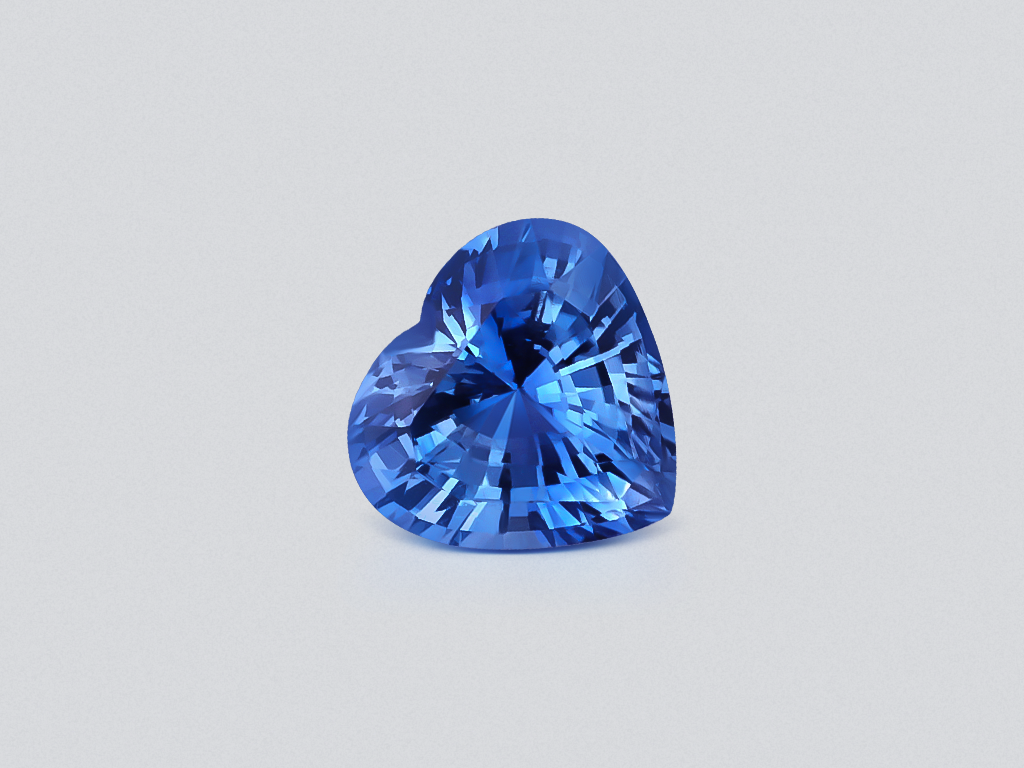 Unheated sapphire Cornflower Blue heart shape 2.11 carats, Sri Lanka Image №1