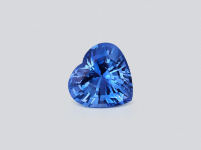 Unheated sapphire Cornflower Blue heart shape 2.11 carats, Sri Lanka photo