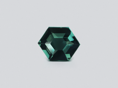 Sapphire Teal hexagon cut 1.02 carats, Madagascar photo