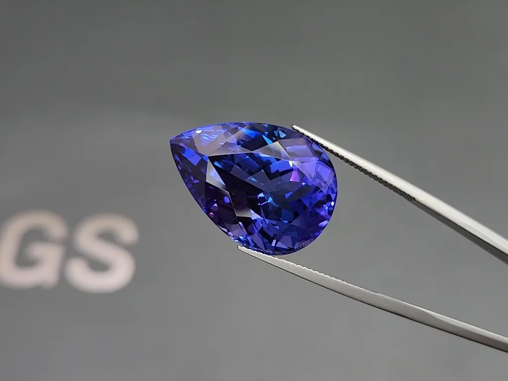 Large tanzanite pear cut 34.31 carats, Tanzania Image №3