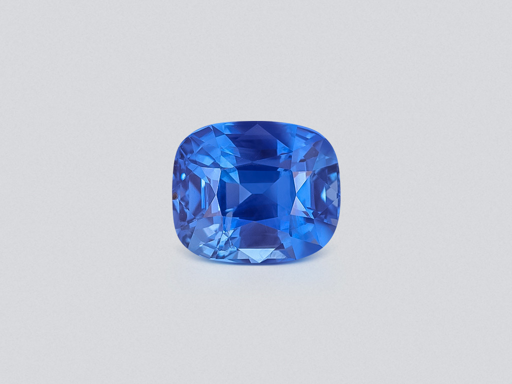 Unheated sapphire Cornflower Blue cushion cut 4.00 carats, Sri Lanka Image №1