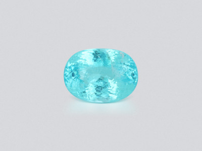 Neon Paraiba tourmaline greenish blue oval cut 9.91 carats, Mozambique photo