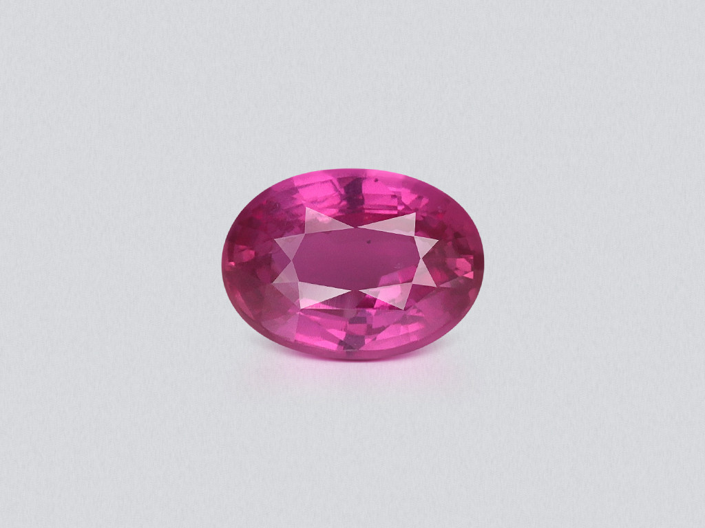 Unheated ruby oval cut 1,02 carats, Mozambique Image №1