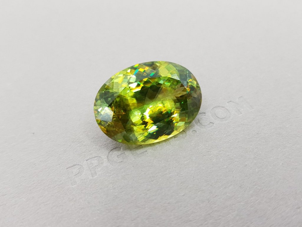 Large olive green sphene, 23.10 ct Image №2