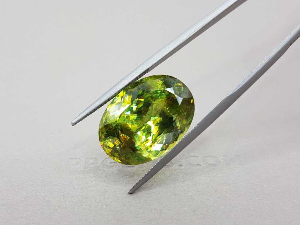Large olive green sphene, 23.10 ct Image №4