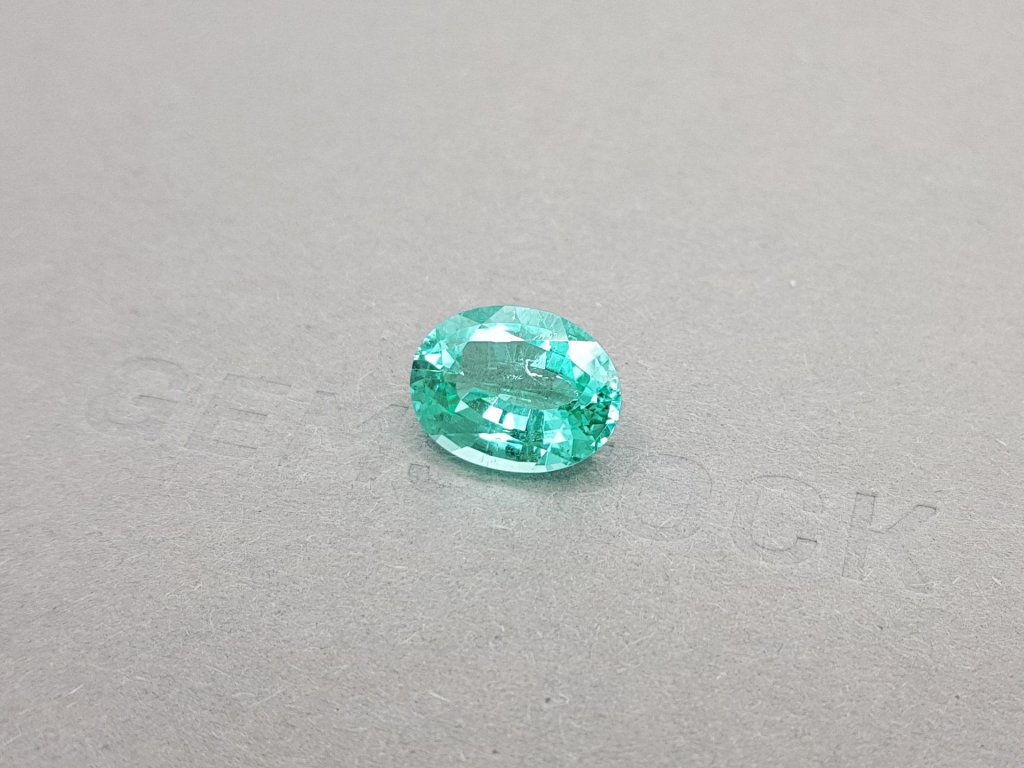 Greenish blue paraiba oval cut 4.63 ct Image №2