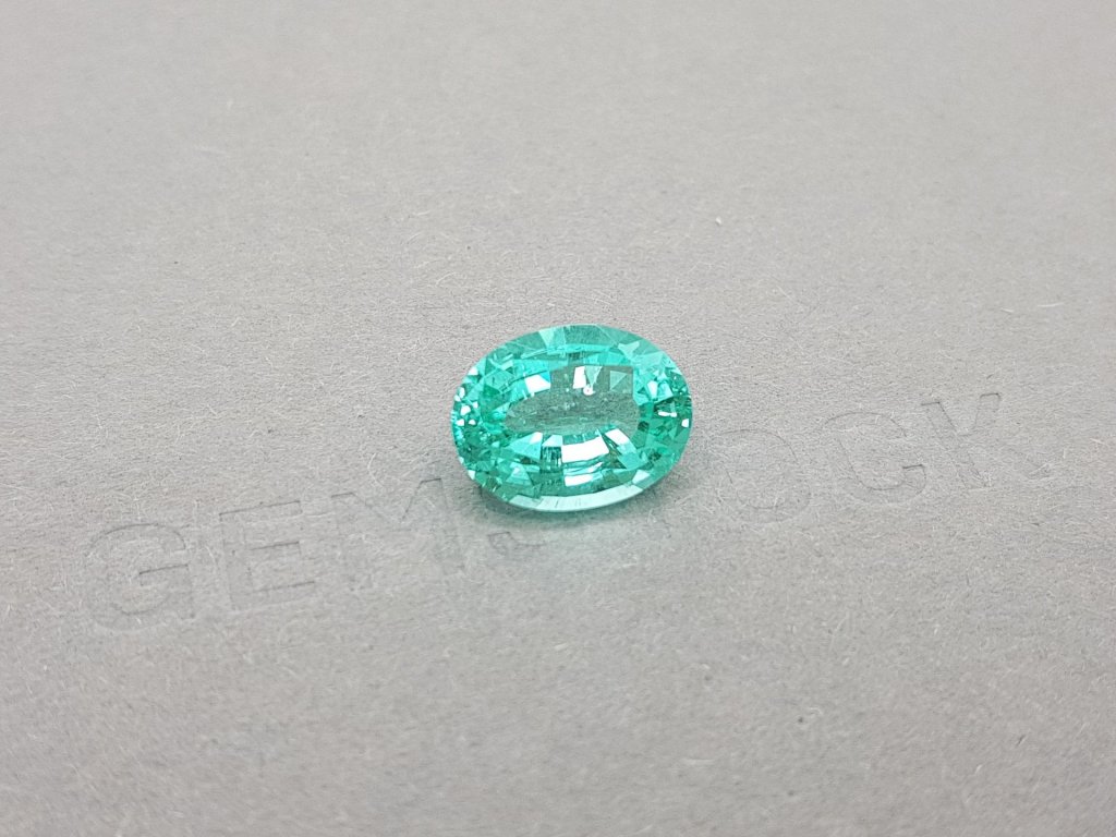 Greenish blue paraiba oval cut 4.63 ct Image №3