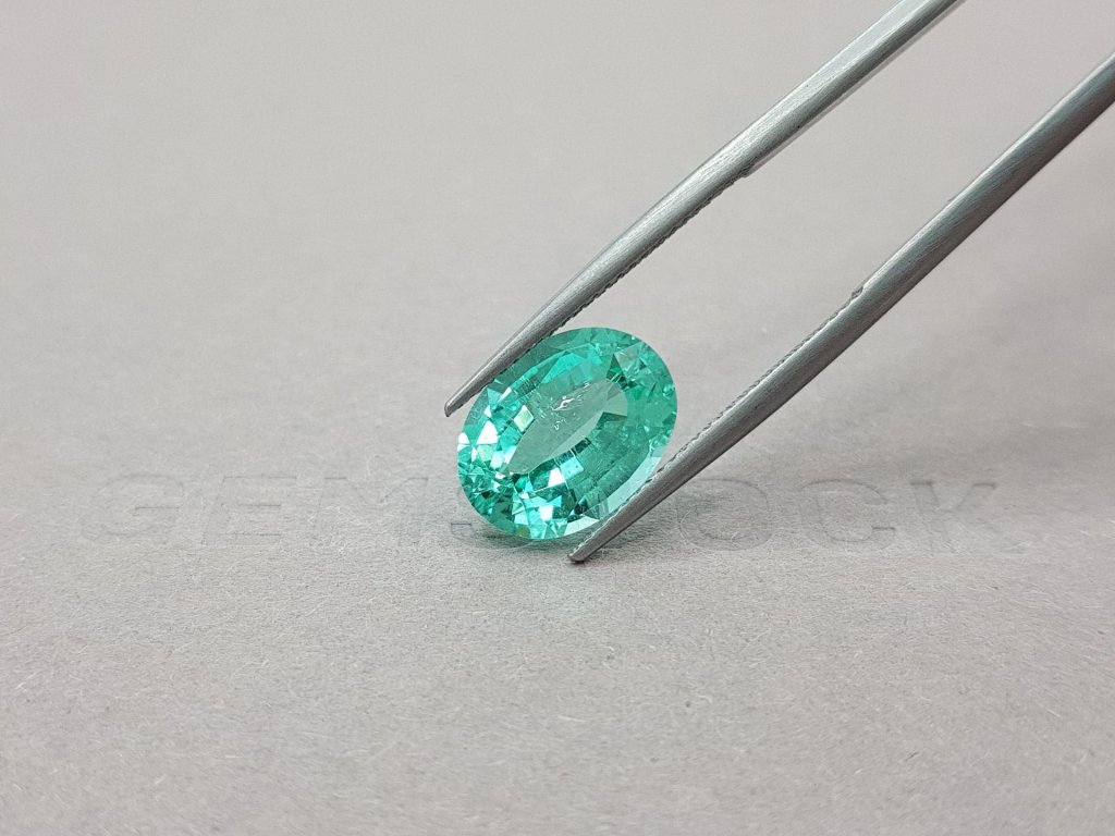 Greenish blue paraiba oval cut 4.63 ct Image №4