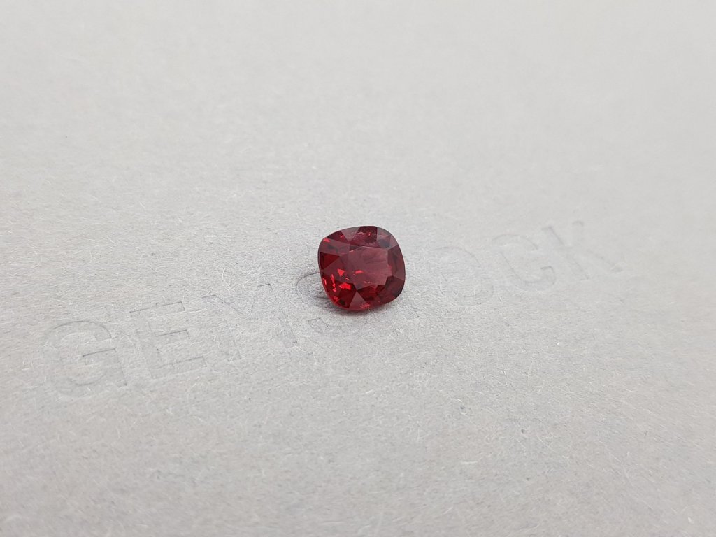 Cushion cut dark red spinel 1.58 ct, Burma Image №2