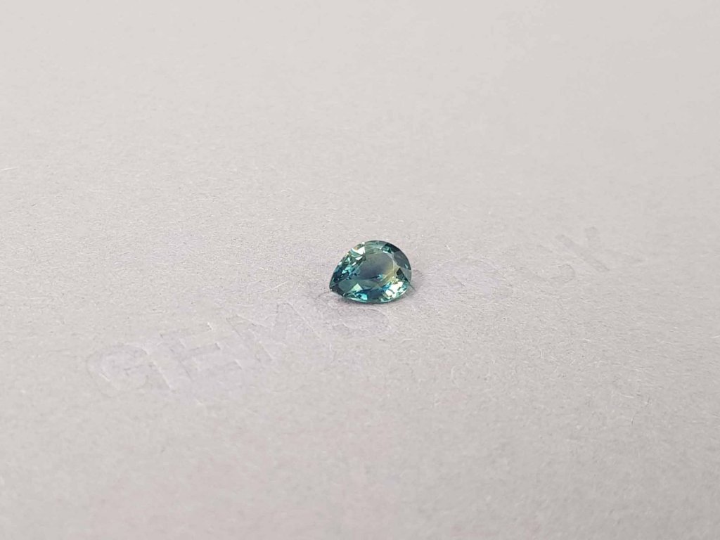 Pear cut bicolor sapphire 1.05 ct, Madagascar Image №2