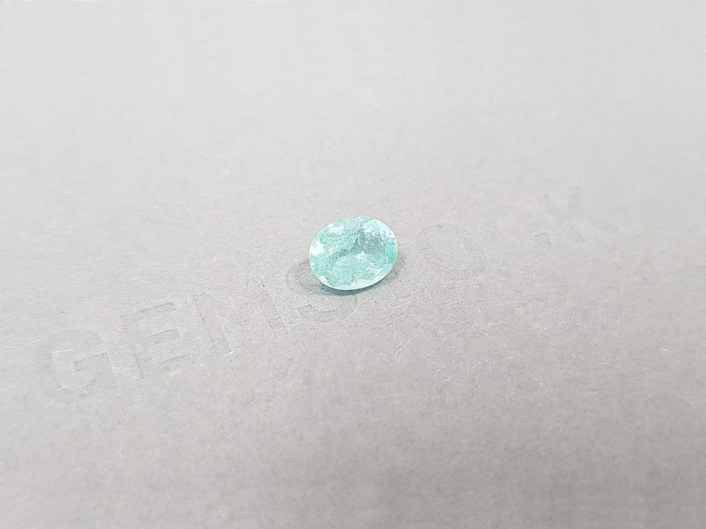Blue tourmaline Paraiba in oval cut 1.16 ct, Mozambique Image №2