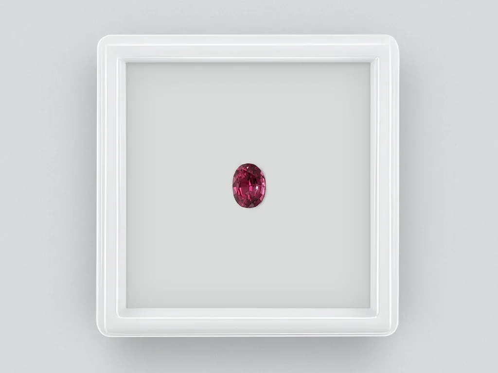 Purple garnet rhodolite oval cut 0.94 carats, Sri Lanka Image №1