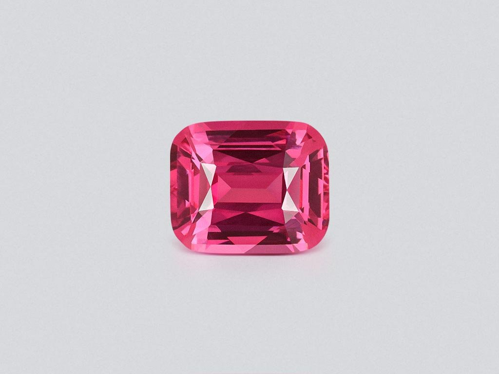 Vivid pink Mahenge spinel in cushion cut 1.20 carats, Tanzania Image №1