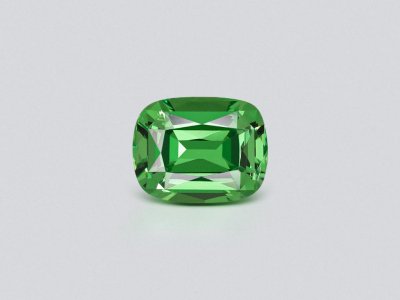 Intense Green tsavorite garnet in cushion cut 1.65 carats, Tanzania photo