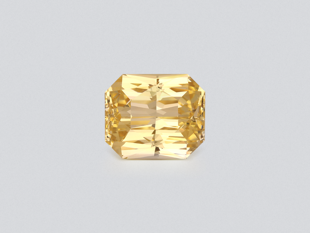 Unheated sapphire Pastel Yellow radiant cut 10.25 carats, Sri Lanka Image №1